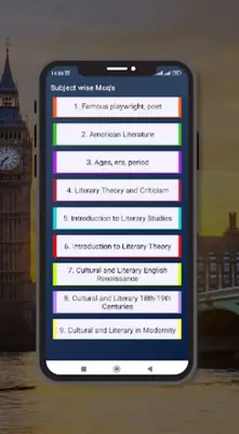 English Literature MCQs android App screenshot 7